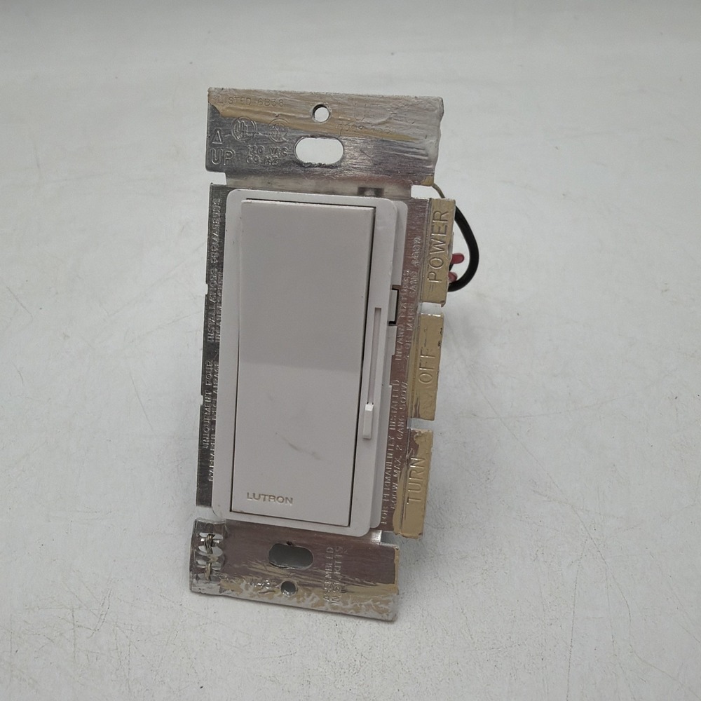 Dimmer Lutron 600W Diva 2-Way 3-Way DV-603P White Dimmer Switch Light